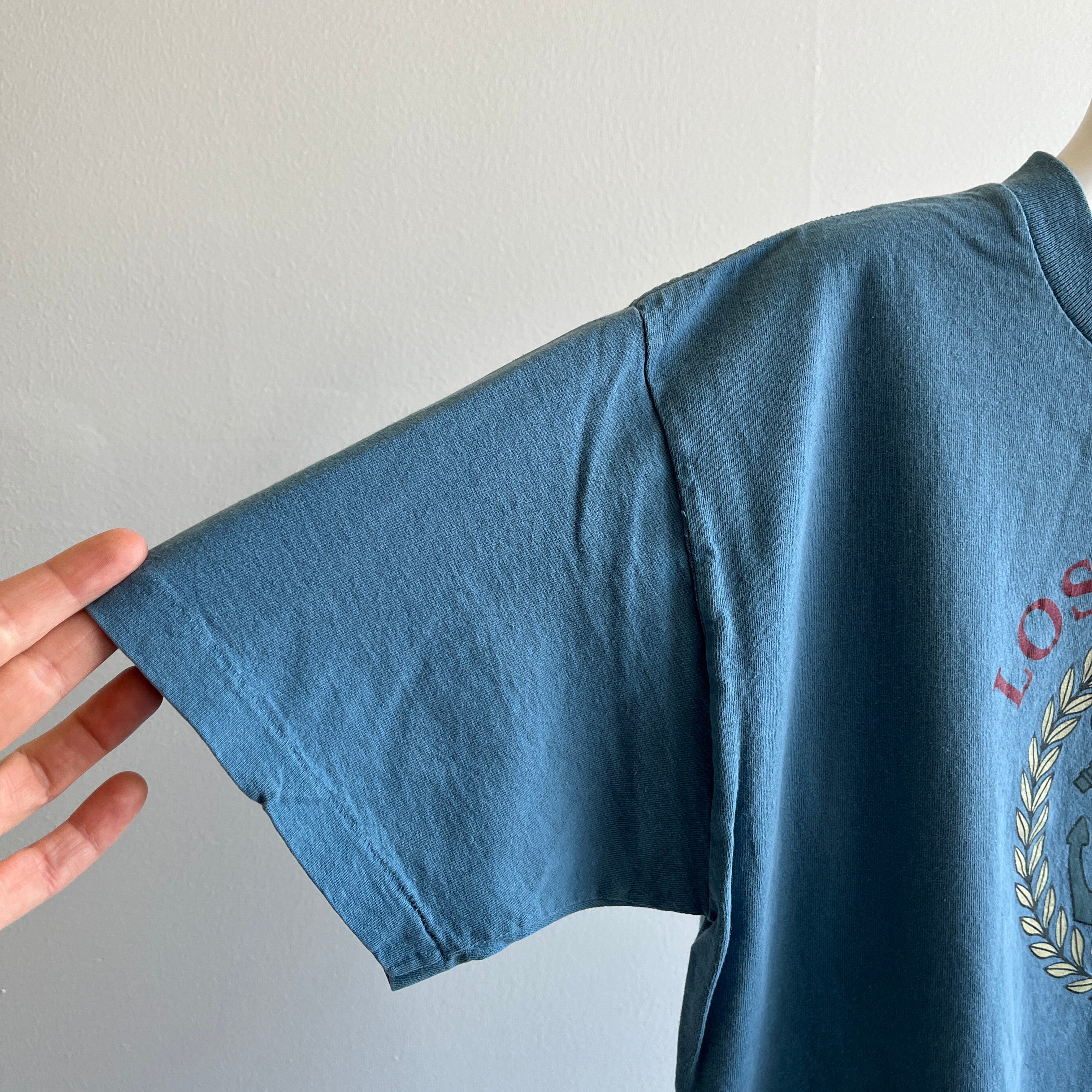 T-shirt touristique en coton Los Angeles des années 1990 - Fabriqué aux États-Unis
