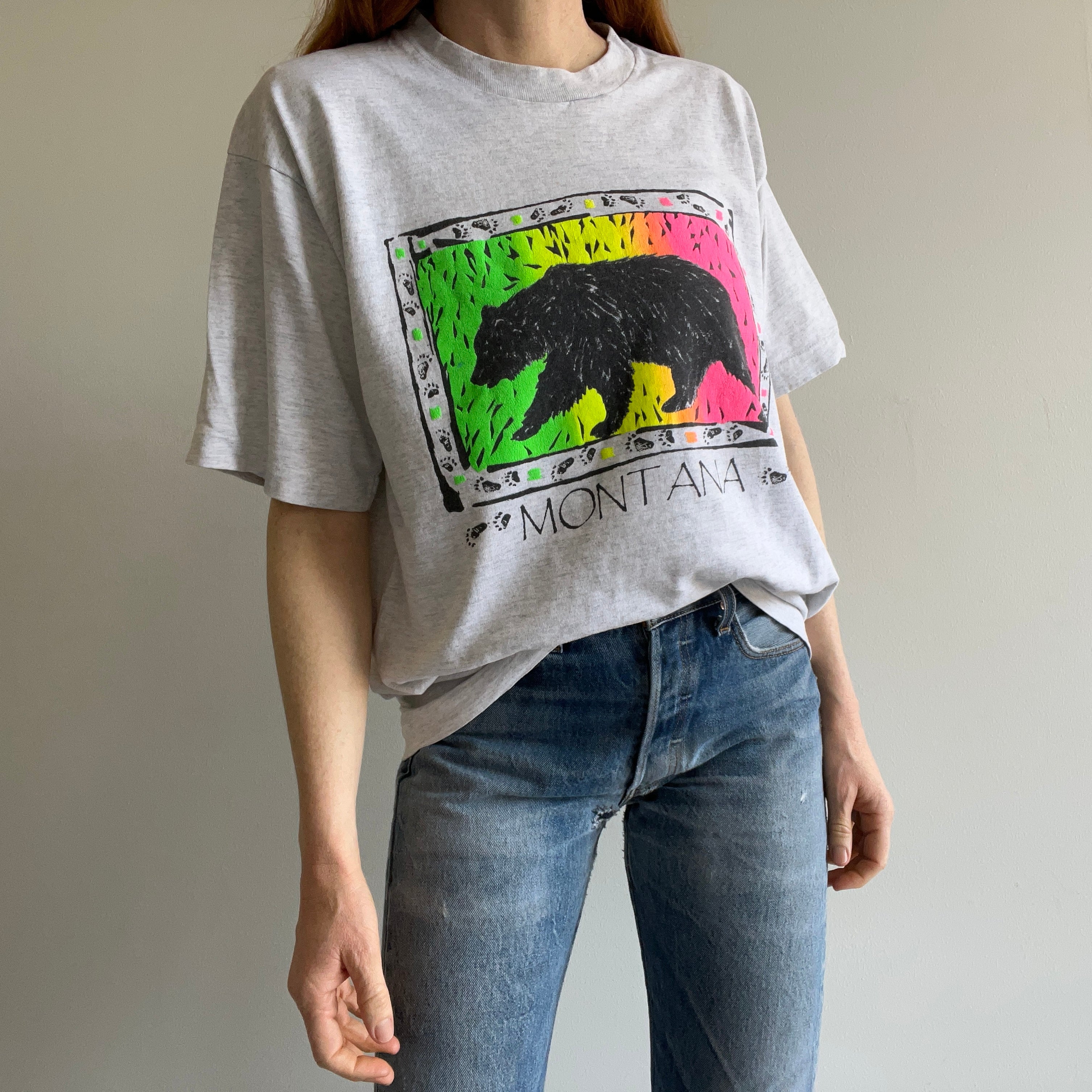 1990 Montana Tourist T-Shirt by FOTL
