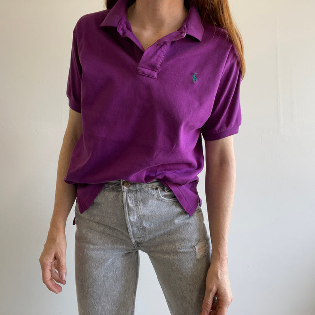 1980s OG USA MADE Ralph Lauren Purple Polo T-Shirt