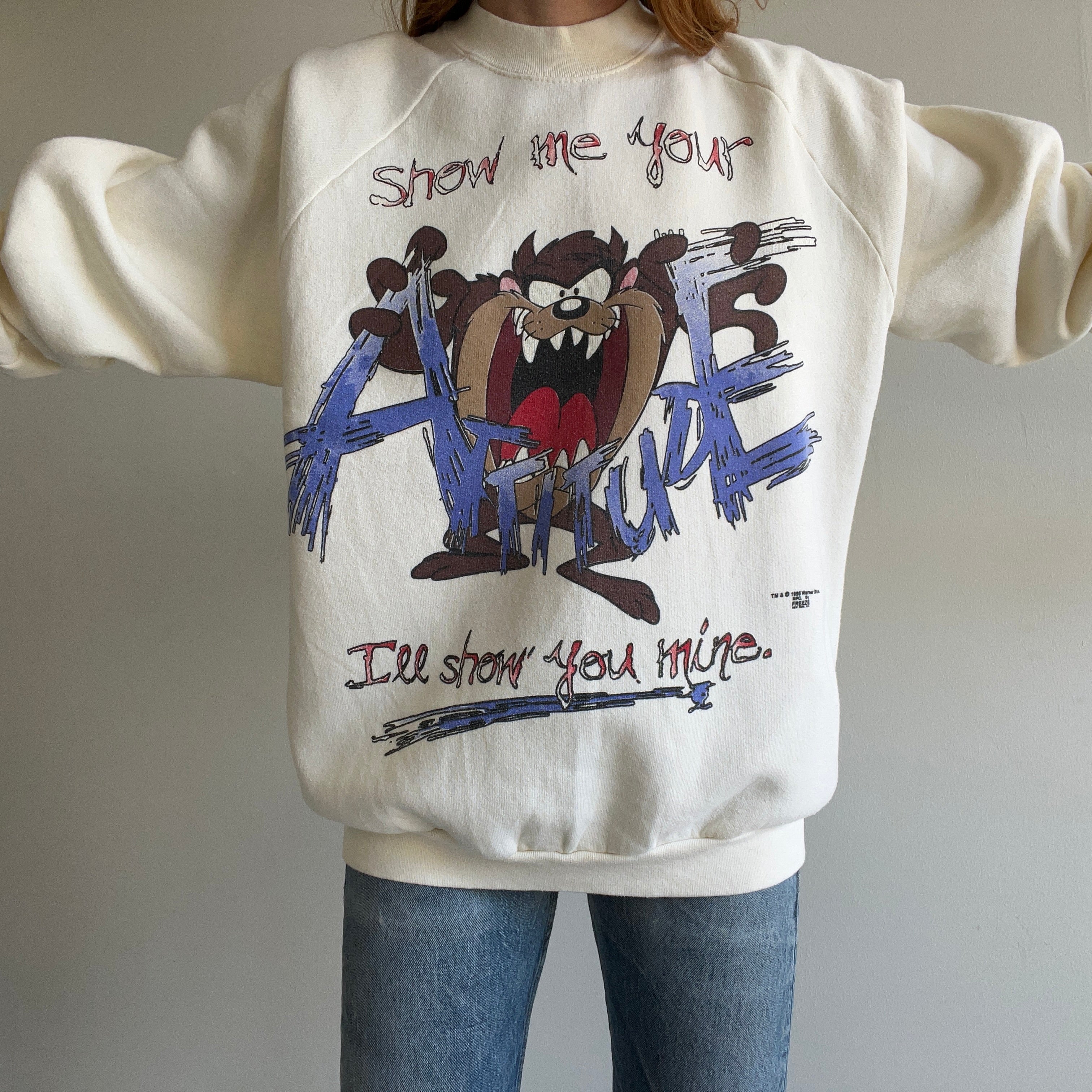 1995/6 Taz Oversized Sweatshirt - Barely Worn