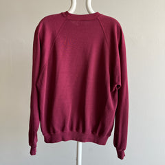 1990s Burgundy Raglan by Jerzees