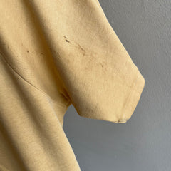 1970s Towncraft!!!!  Tan/Beige/Khaki Slouchy Jerzee Raglan T-Shirt