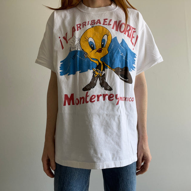 T-shirt touristique Tweety Bird des années 1980 - Monterey, Mexique