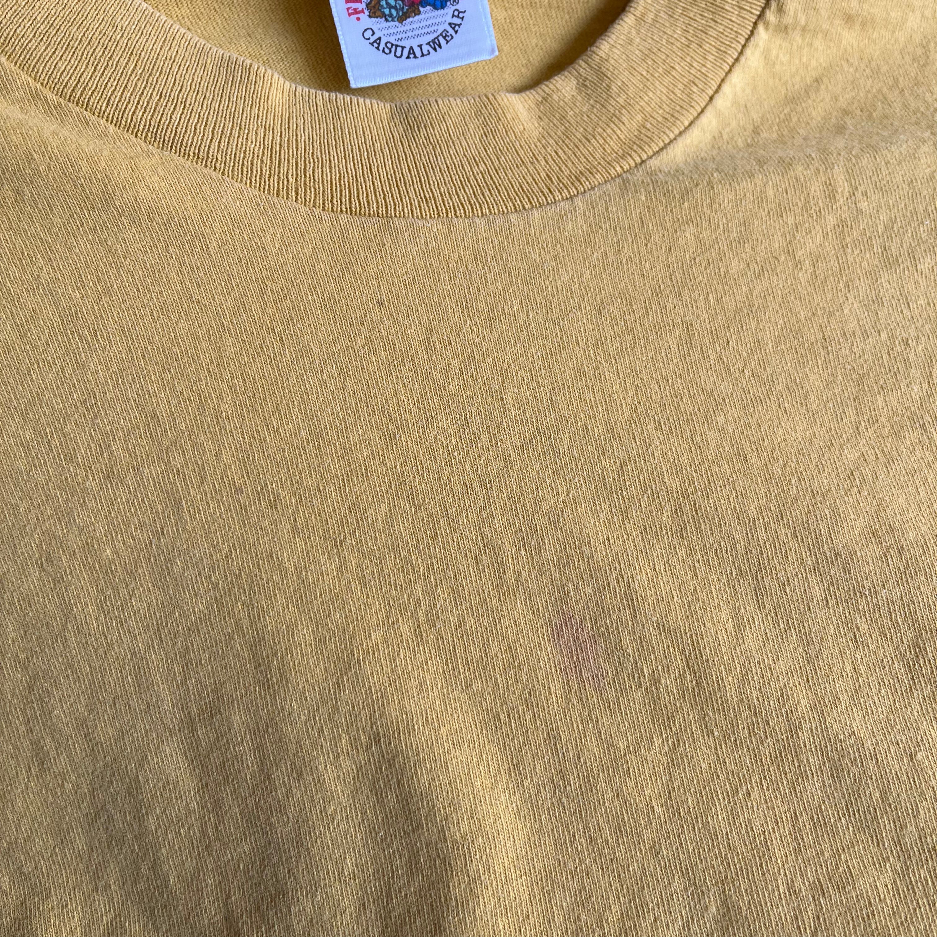 1980s Marigold with a Single Bleach Stain Cotton T-shirt by FOTL