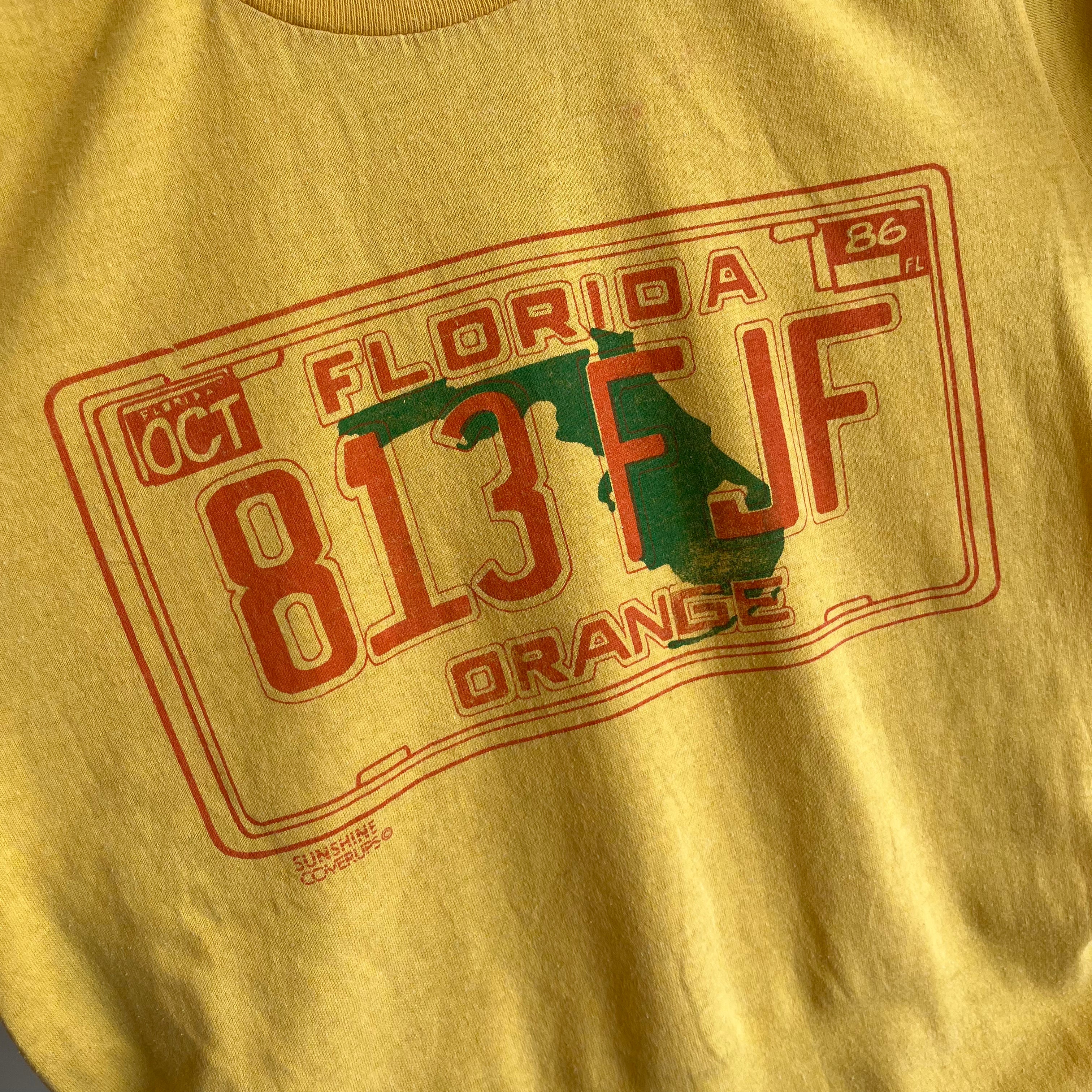 1986 Florida License Plate Mini T-Shirt