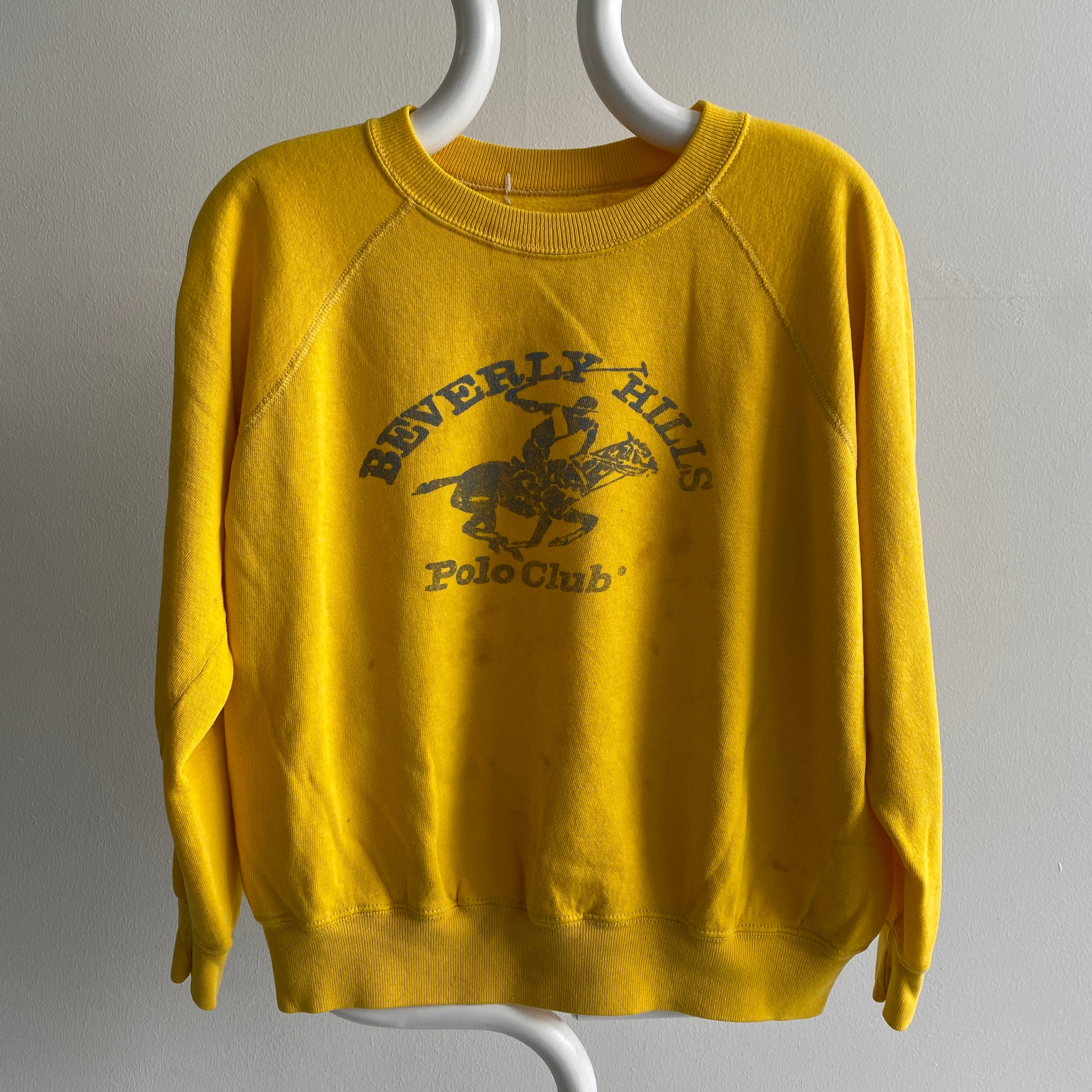 1980s Beverly Hills Polo Club SUPER Stained Soft and Slouchy Sweatshirt