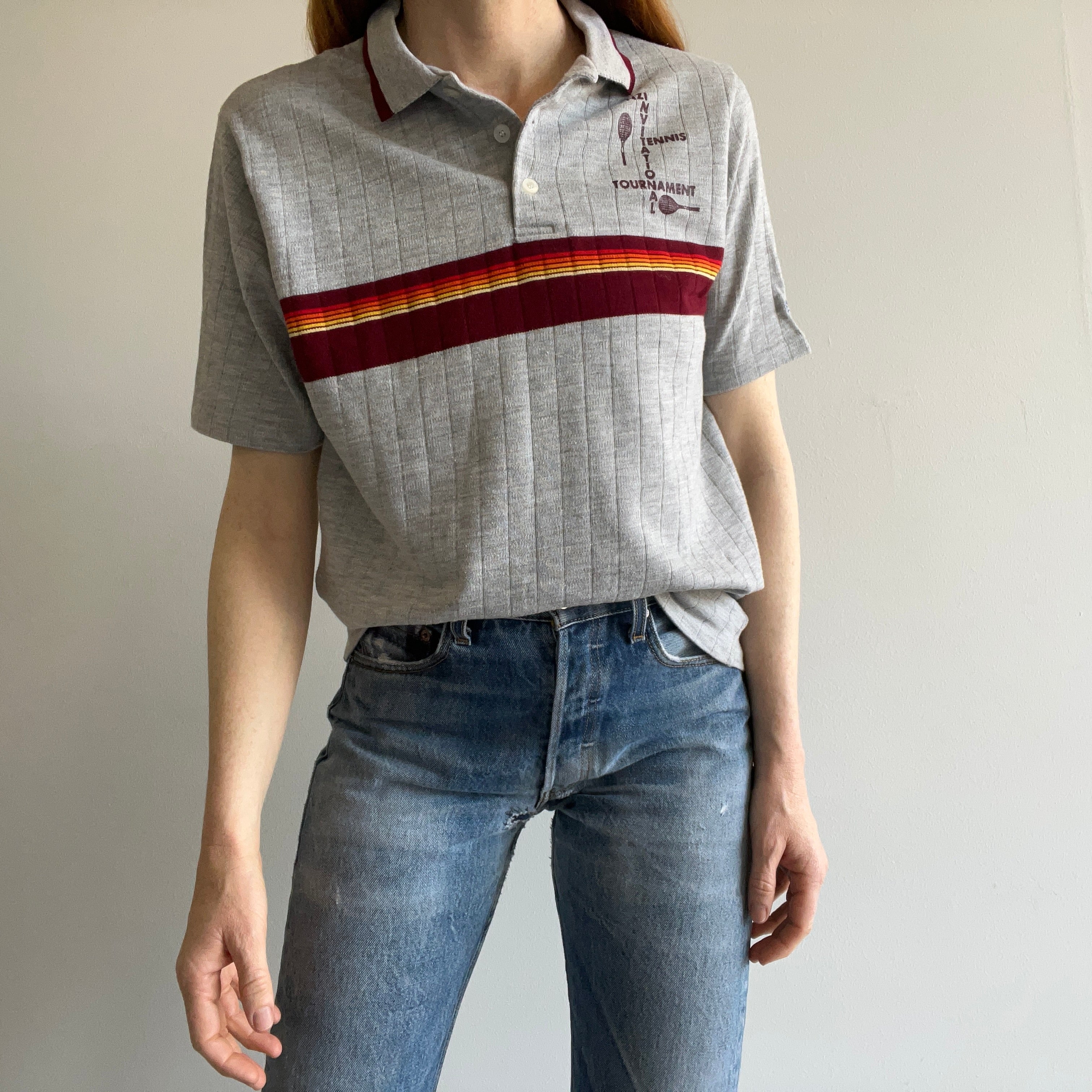 1980s Champion Brand Cotton Rolled Neck T-Shirt