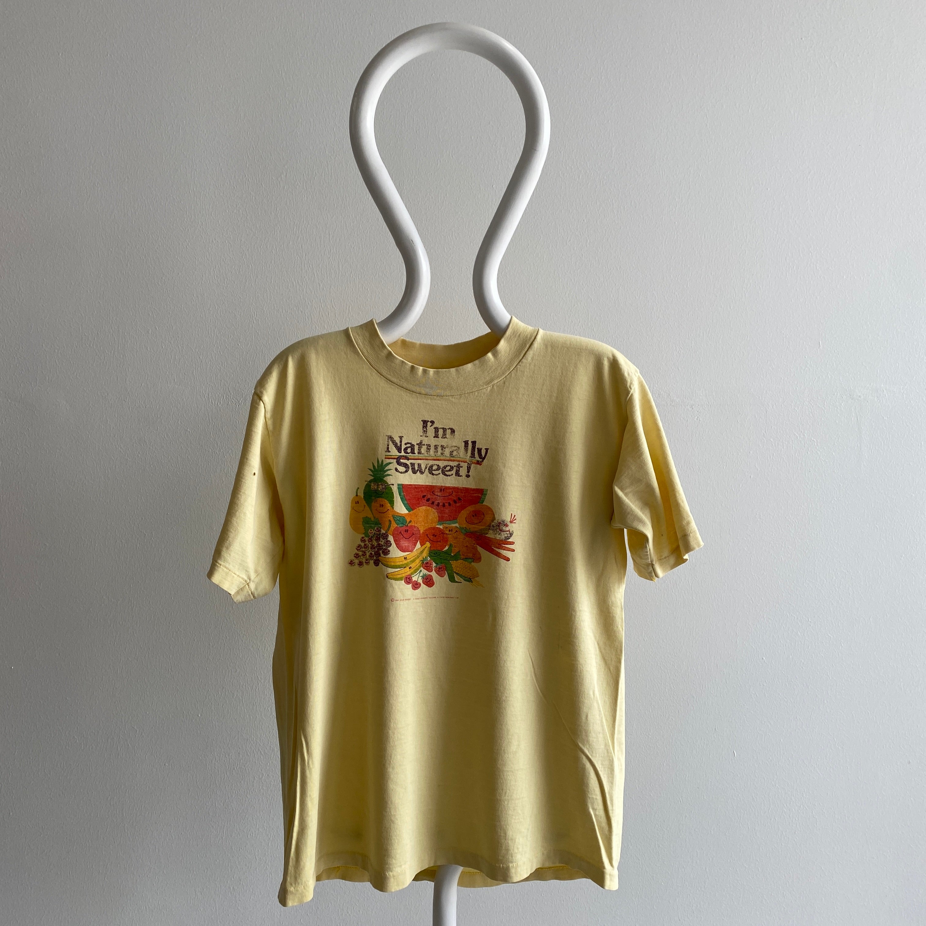 1981 I'm Naturally Sweet Fruit with Smiley Faces Vintage T-Shirt - THIS!!!