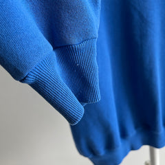 1990s Hanes Classics Heavyweight Single-V Blue Sweatshirt