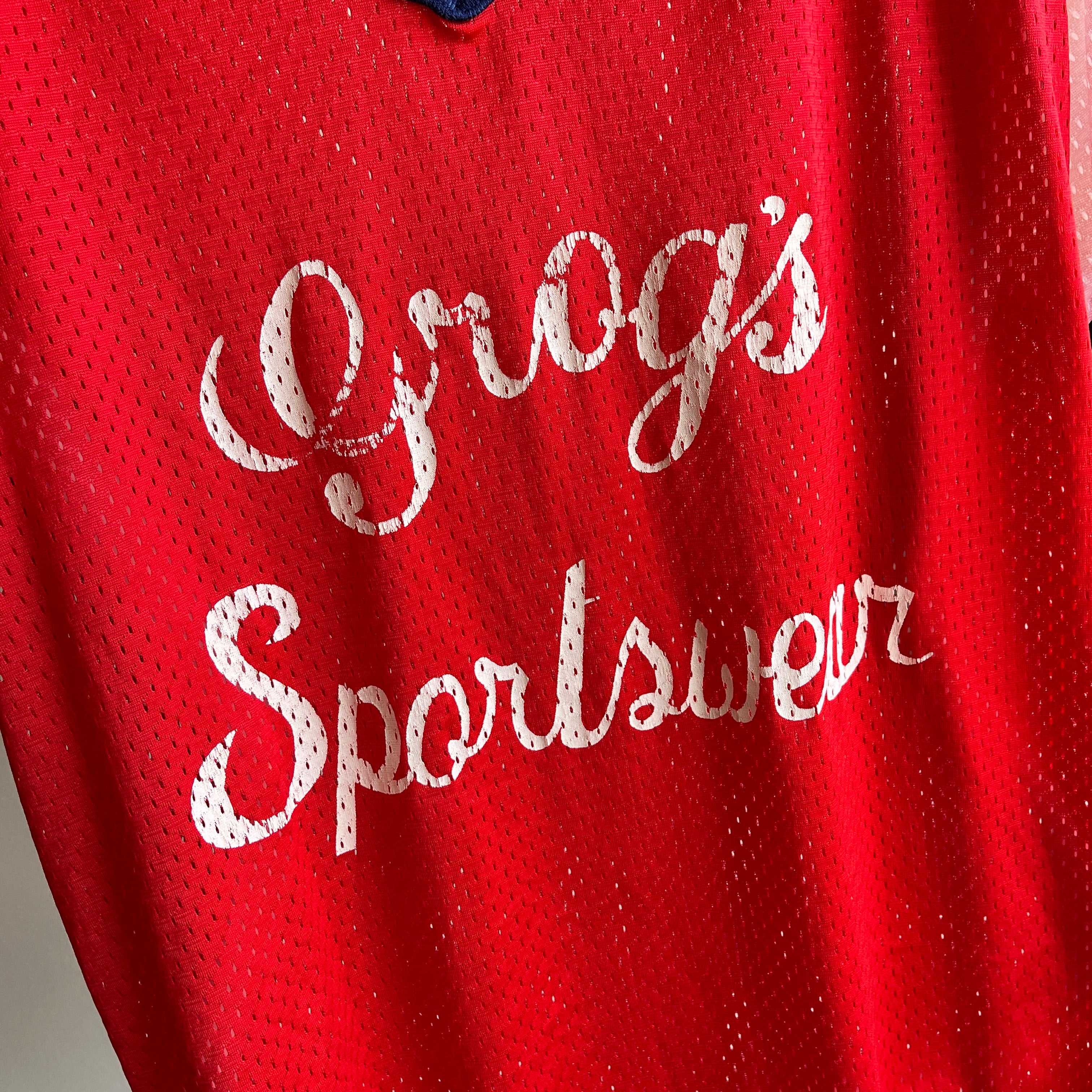 Haut en jersey de nylon Grog's Sportswear des années 1970