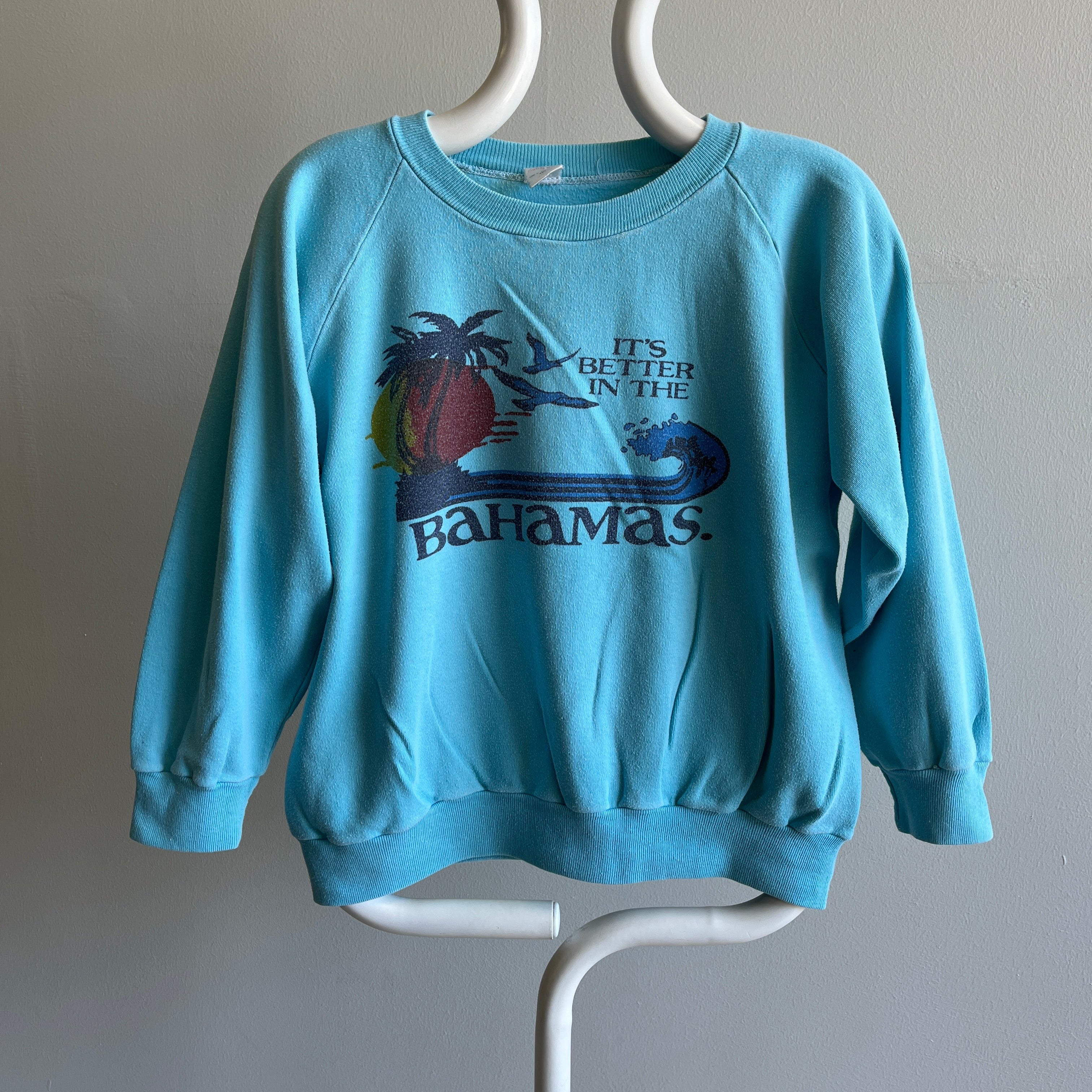 1970/80s It's Better in The Bahamas Sweat-shirt 100% coton