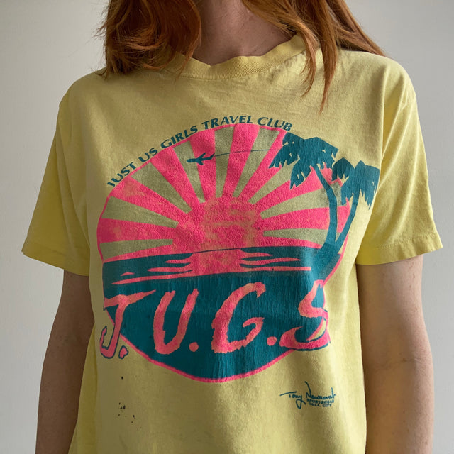 1980s J.ust U.s G.irls Travel Club Personal Collection T-Shirt