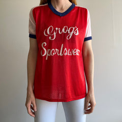 1970s Grog's Sportswear Nylon Jersey Top