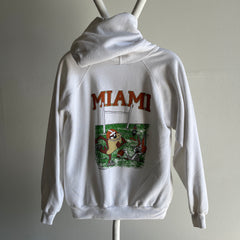 1994 Miami University Looney Tunes Pull Over Hoodie - Stained