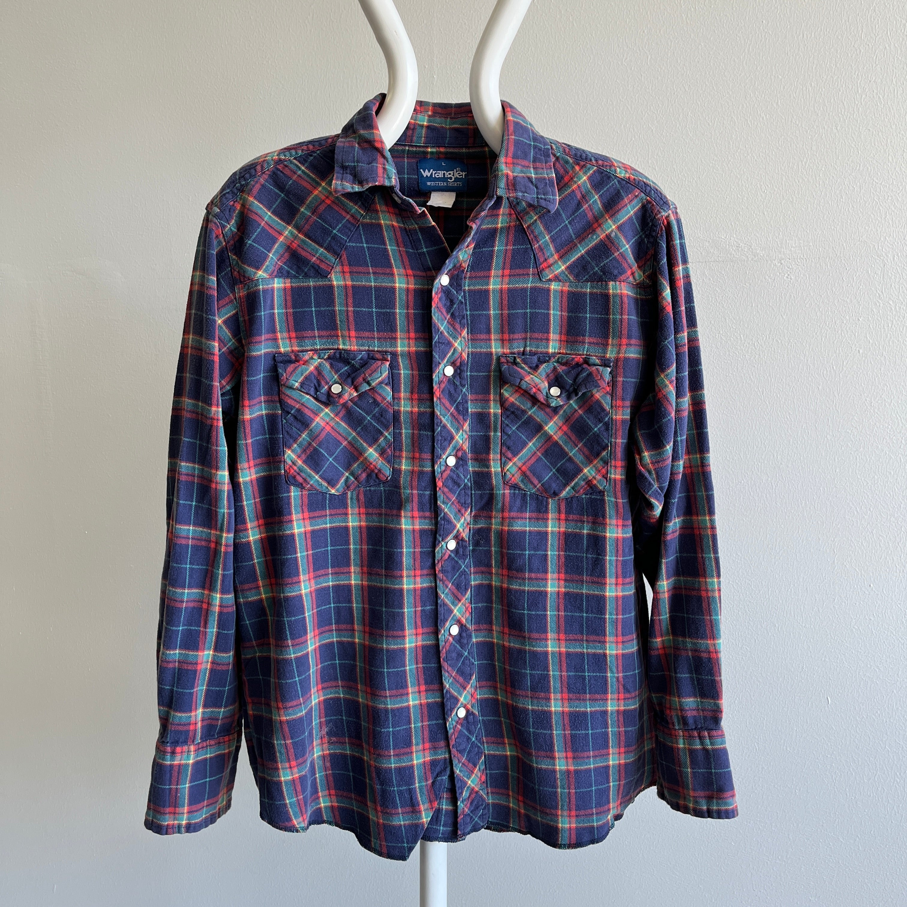 1990s Wrangler Snap Front Cowboy Flannel