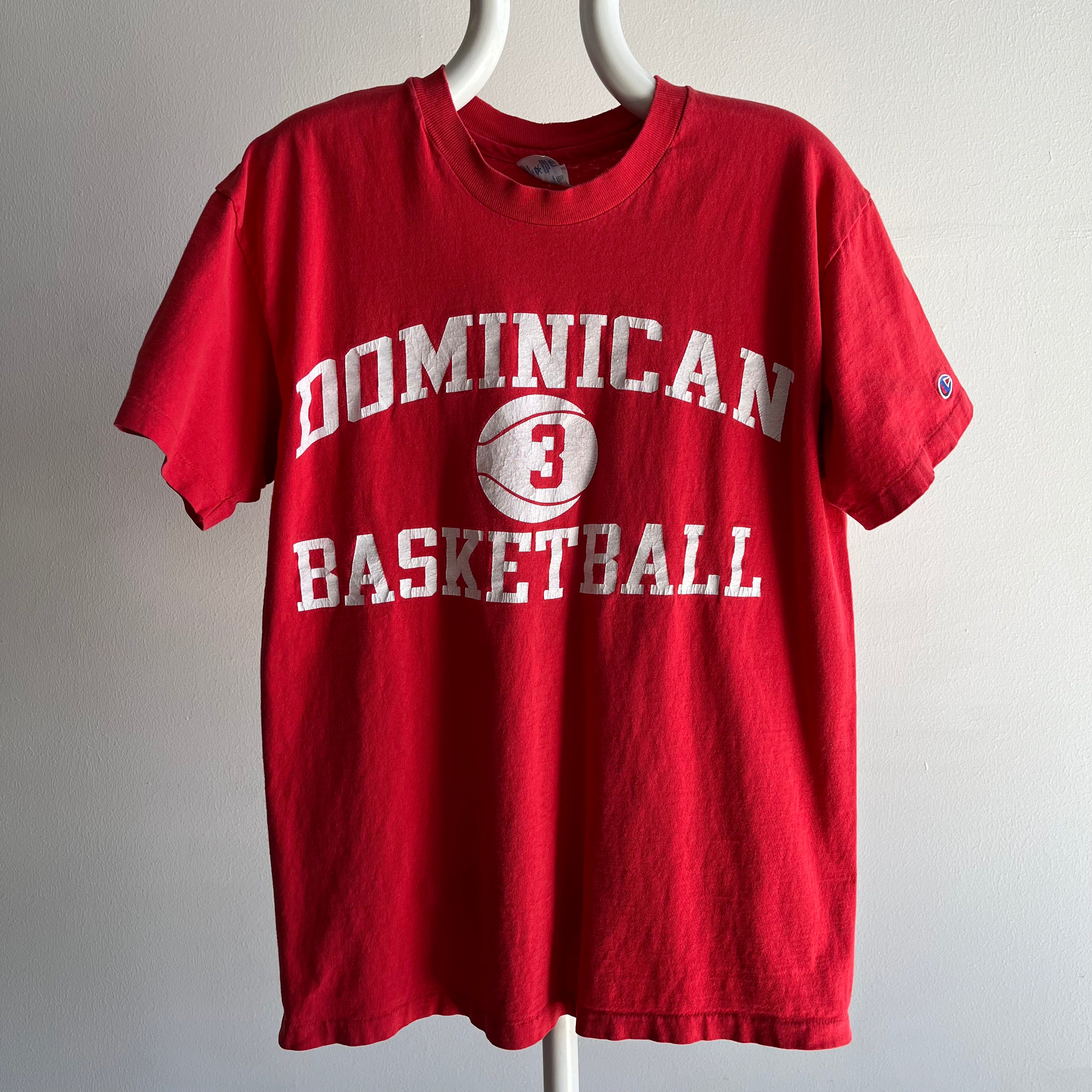 1990s Champion Brand Dominican Basketball T-Shirt