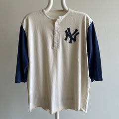 T-shirt de baseball des Yankees de New York des années 1970 (Allez Dodgers !! Désolé, j'ai dû)