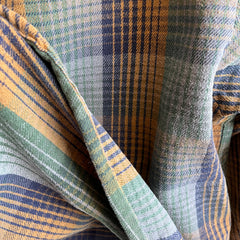 1990s Five Brothers Autumn Neutrals Cotton Flannel