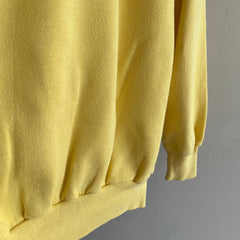 1980s Blank Baby Yellow Raglan Sweatshirt