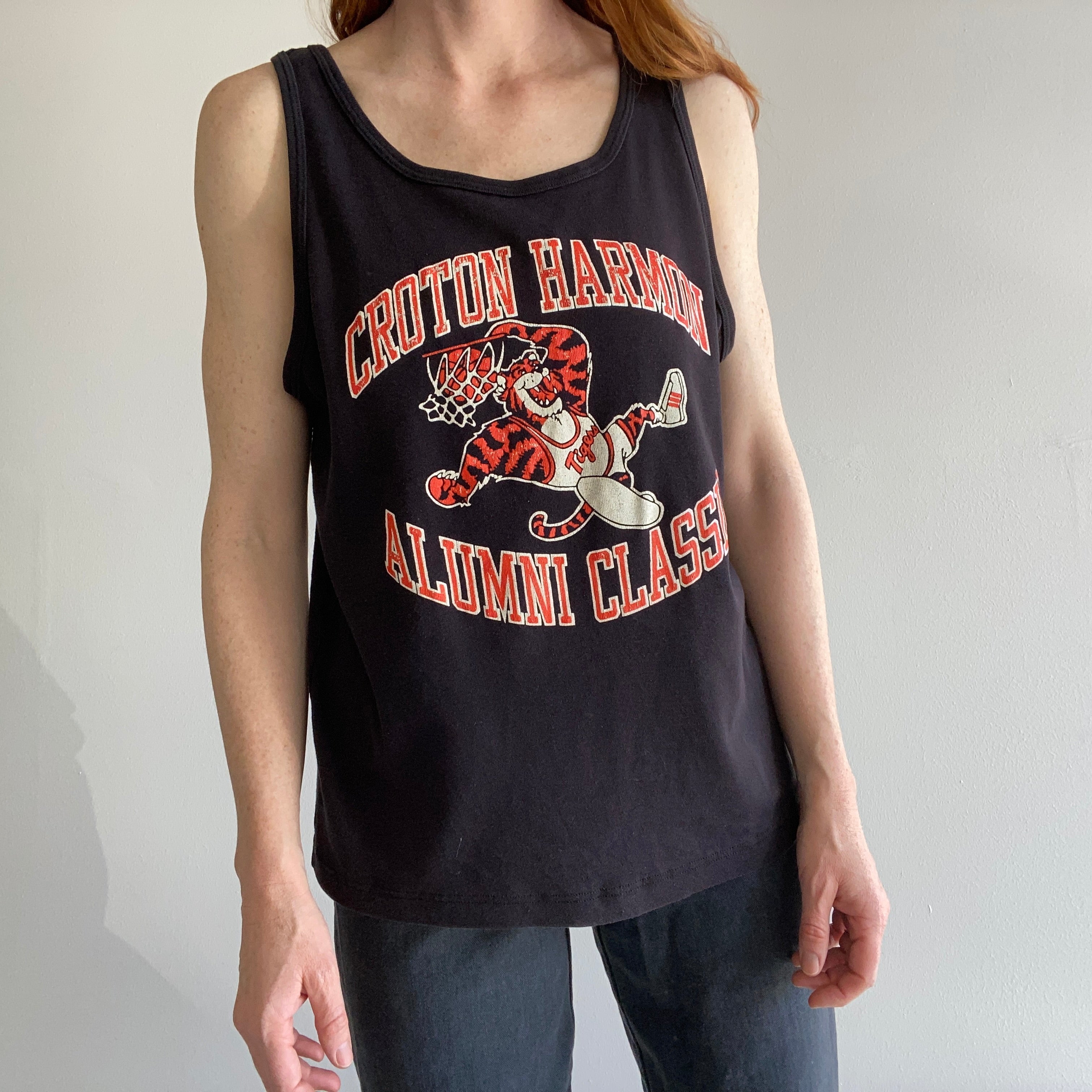 1970s Champion Knit Tank - Croton Harmon Alumni Classic