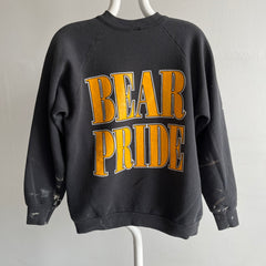 1980s Bear Pride Paint Stained Front and Back Sweatshirt