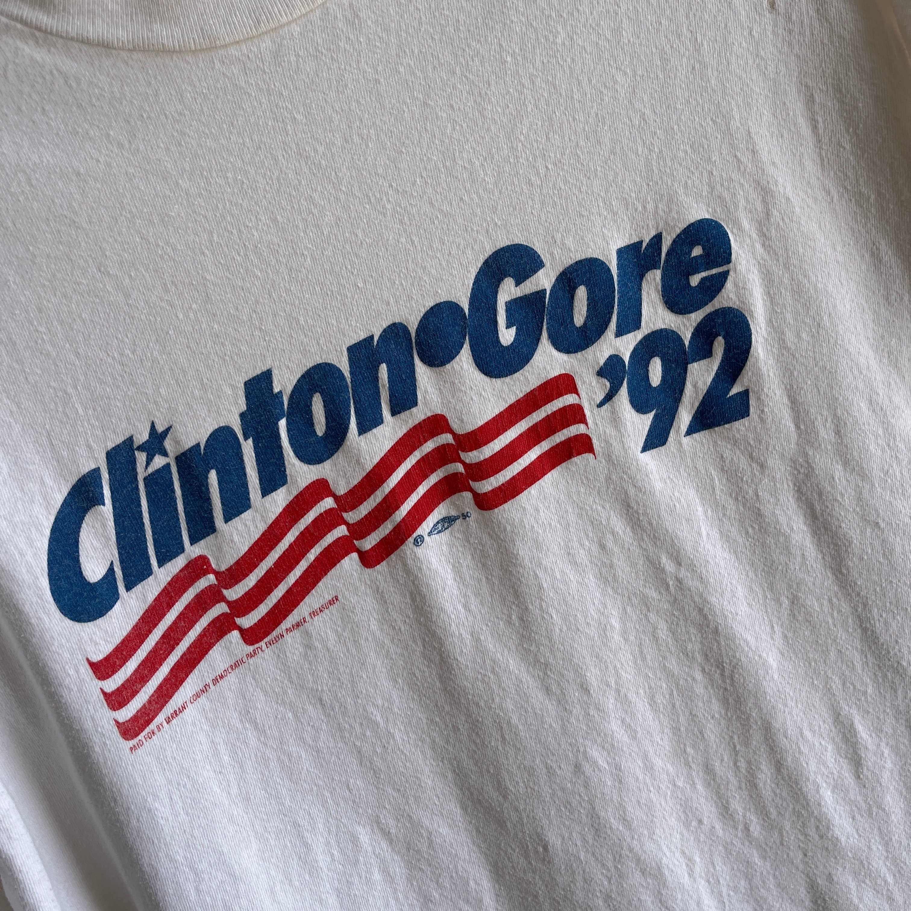 T-shirt de la campagne Clinton et Gore de 1992