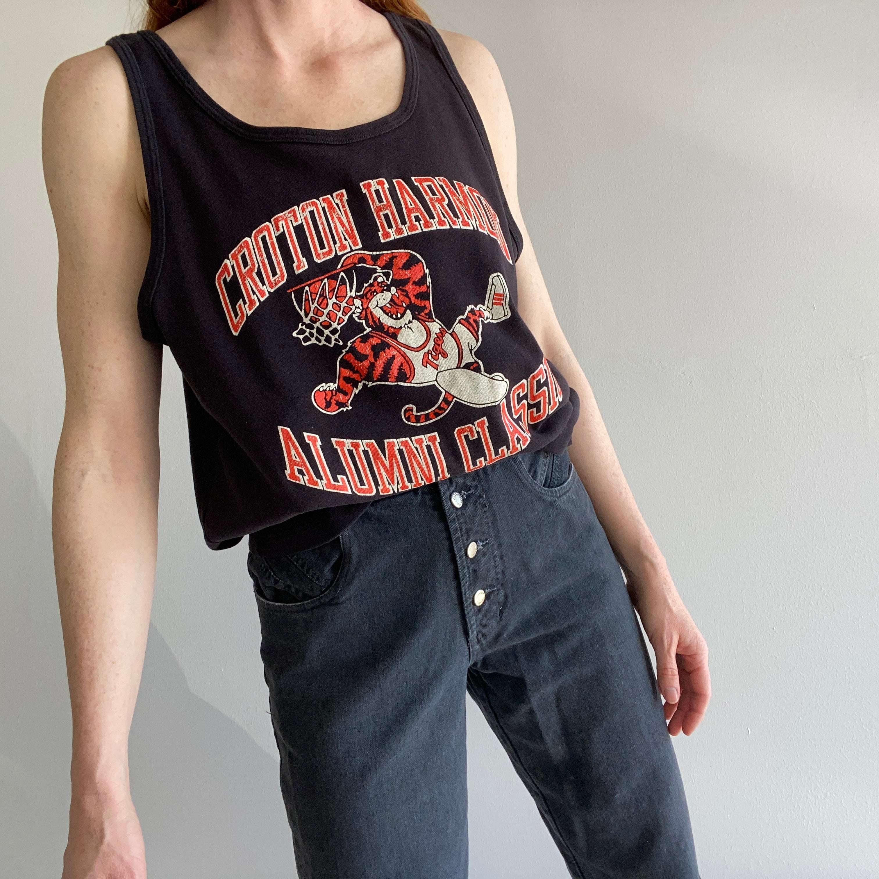 1970s Champion Knit Tank - Croton Harmon Alumni Classic