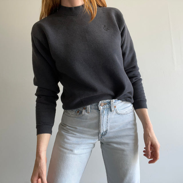 1980s Dark Gray Sweatshirt - Perfection