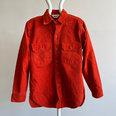 1980s Burnt Orange Moleskin Cotton Flannel by Woolrich