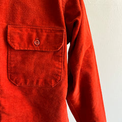 1980s Burnt Orange Moleskin Cotton Flannel by Woolrich