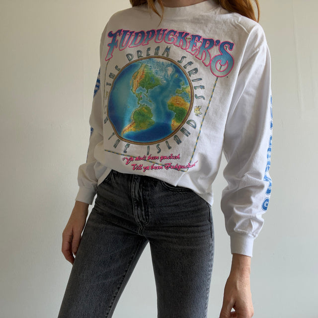 1993 FUDPUCKERS T-shirt en coton à manches longues par Hanes