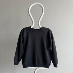 1980s Blank Faded Black Raglan by Hanes Her Way - A Must Have (IMO)
