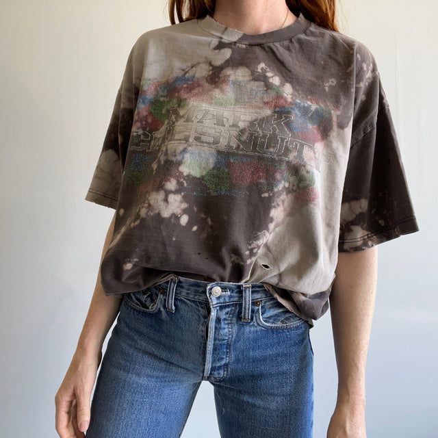 1990s Mark Chestnut Shredded, Tattered, Torn, Bleach Stained, Worn Out T-Shirt