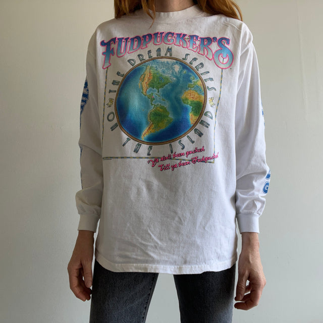 1993 FUDPUCKERS T-shirt en coton à manches longues par Hanes