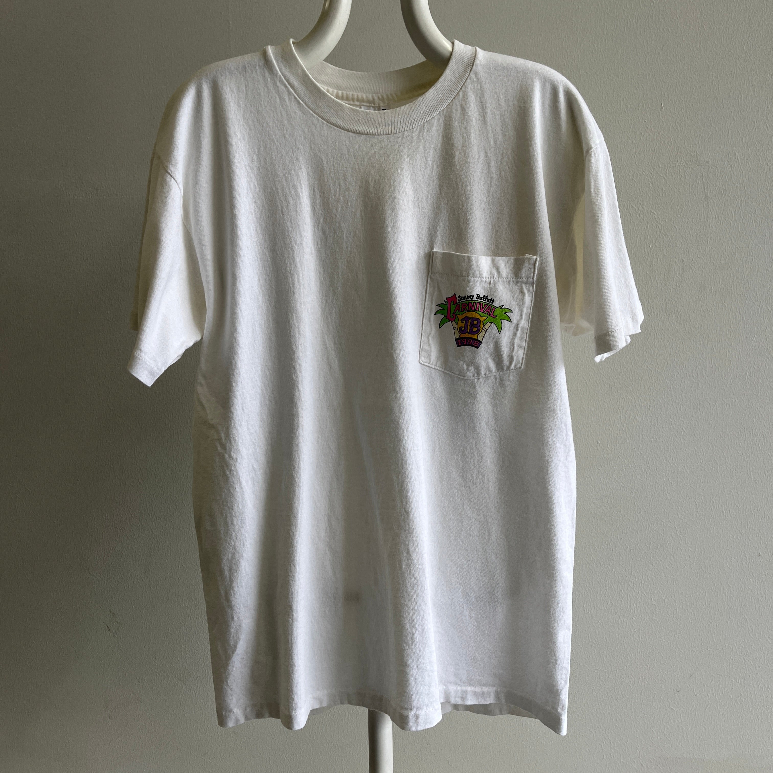 1998 Jimmy Buffett Carnival Tour Pocket T-Shirt