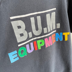 1980/90s B.U.M. Equipment Cut Sleeve + Neck Warm Up Sweatshirt - WOW