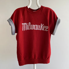 1980s Ultra Fabulous Milwaukee Rolled Sleeve Warm Up - So Soft