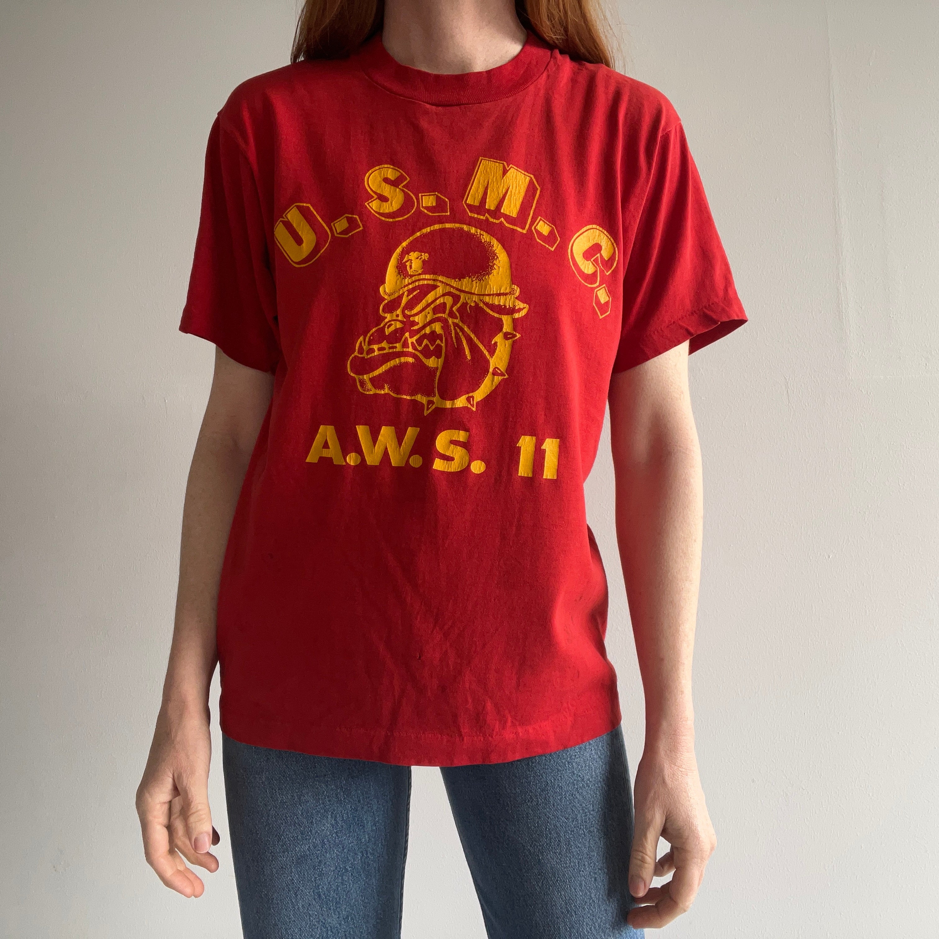 1980s U.S.M.C. Bulldog T-Shirt