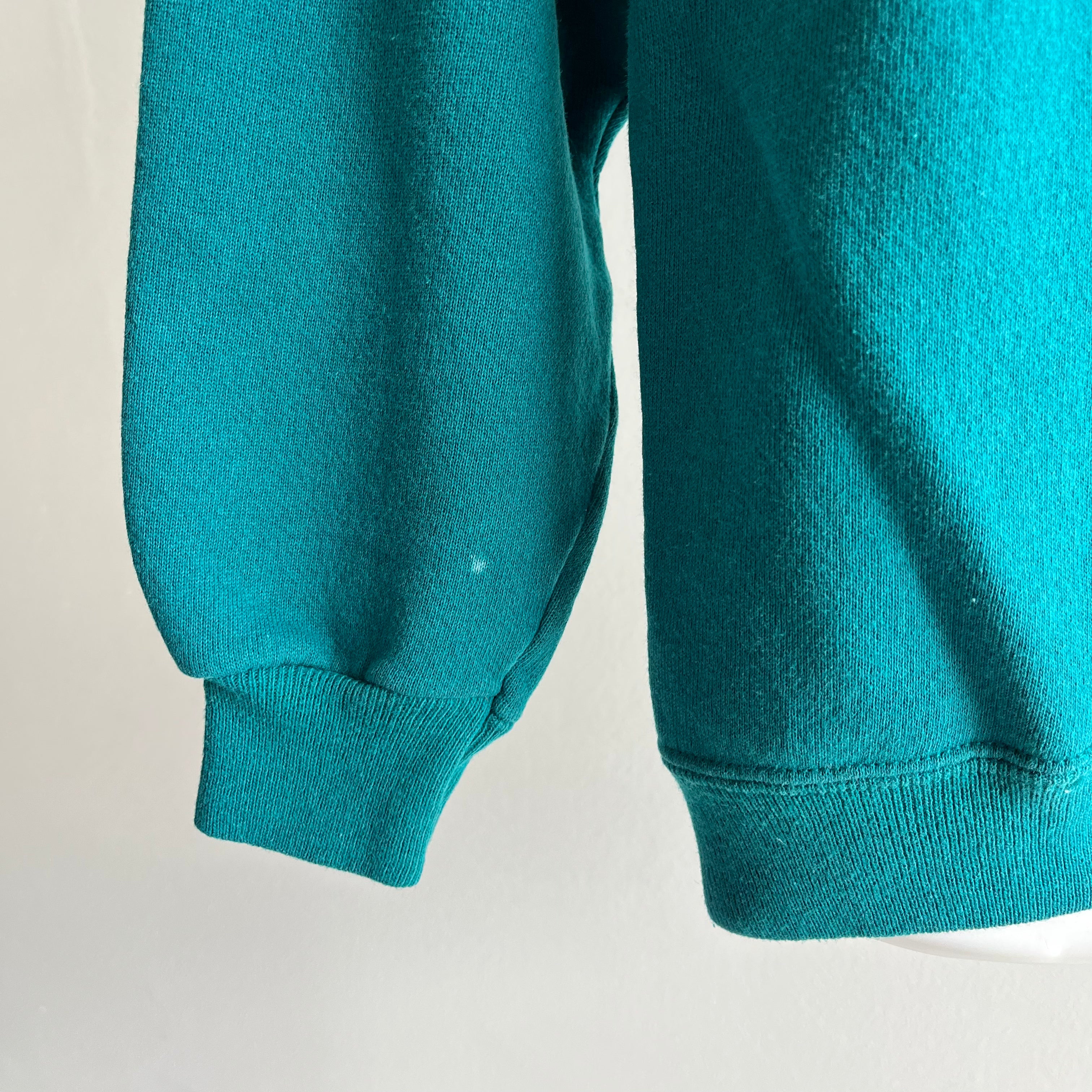 1990s Blank Dark Teal Sweatshirt by HHW