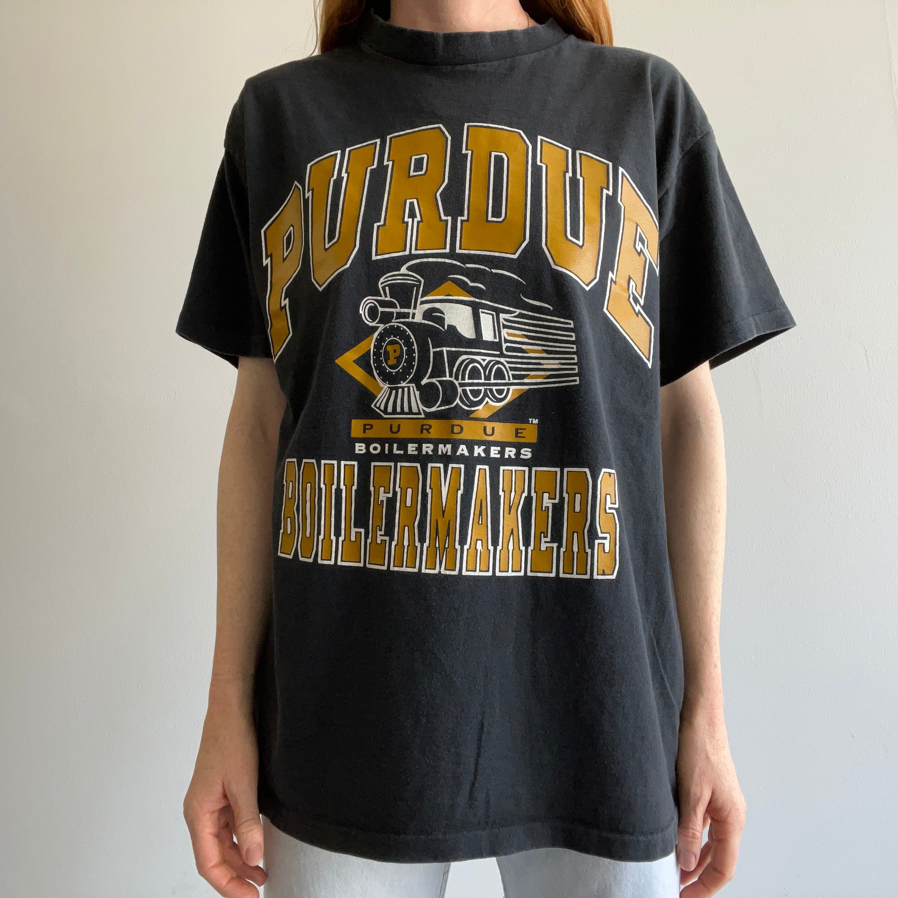 1990s Purdue Boilermakers Cotton T-Shirt by Bike