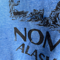 1970s End of the Iditarod Trail - Nome, Alaska - Front and Back Cut Sleeve Sweatshirt