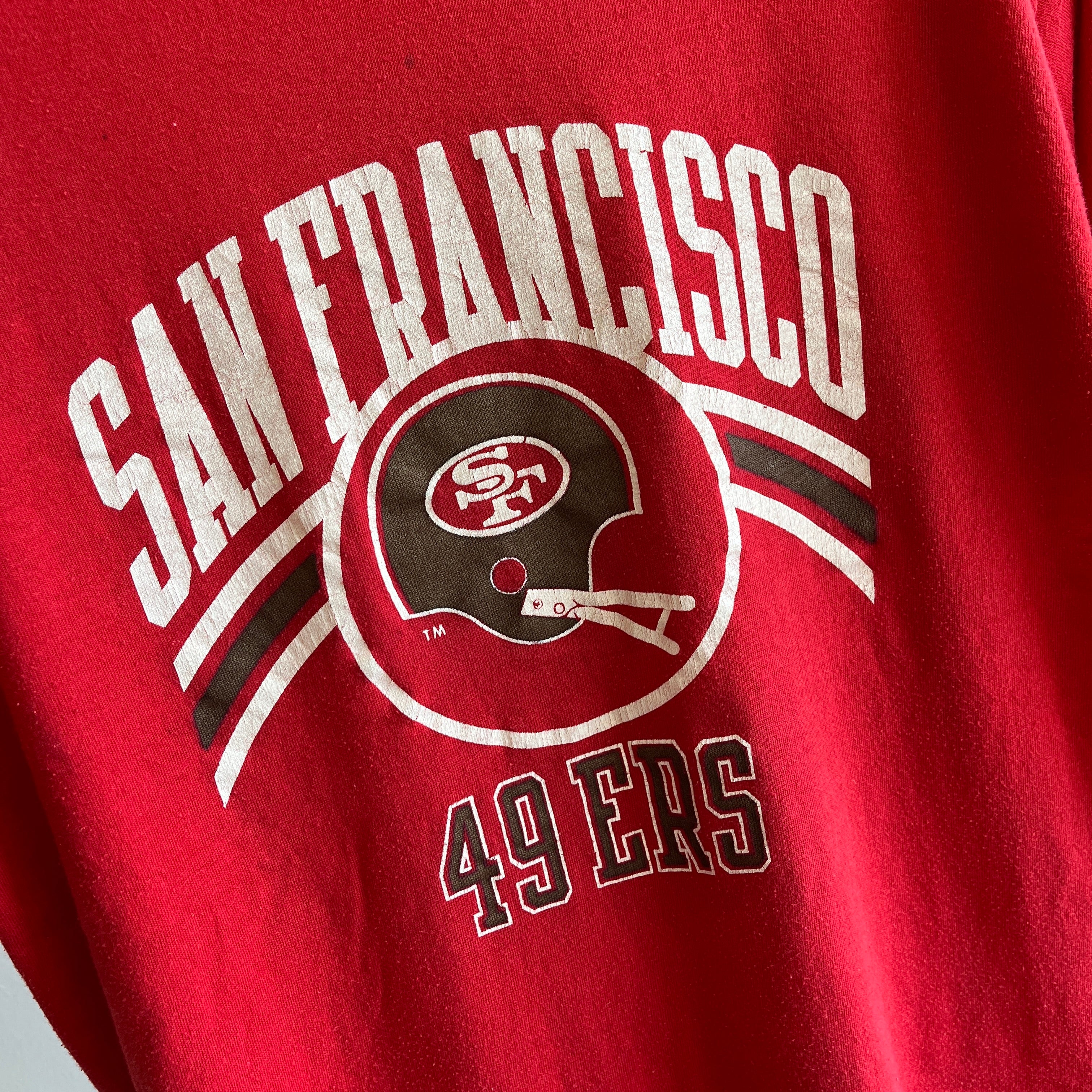 1970/80s USA Champion Brand San Francisco 49ers Rolled Neck T-Shirt