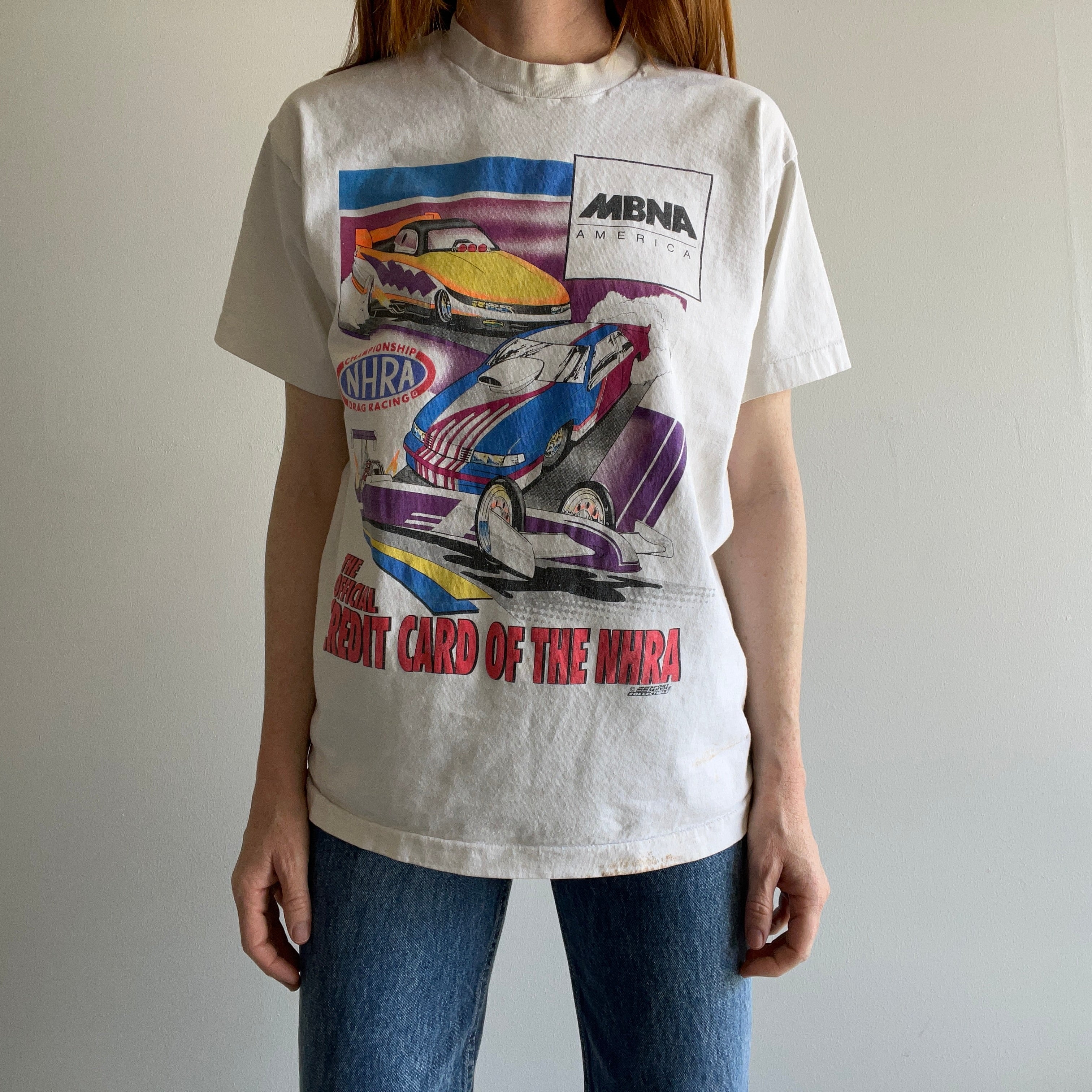 1990s NHRA MBNA Race Car T-Shirt Perfectly Worn