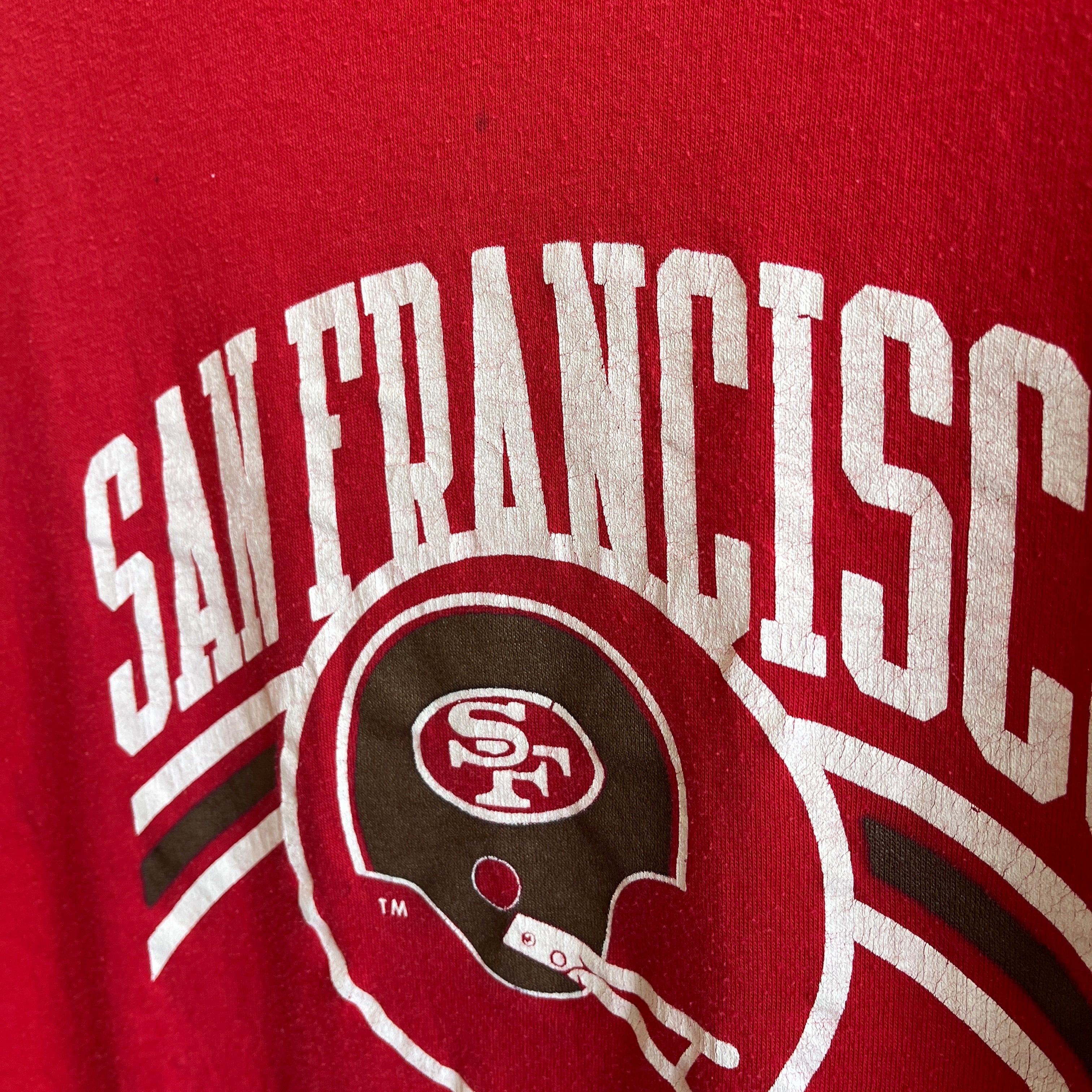 1970/80s USA Champion Brand San Francisco 49ers T-shirt à col roulé