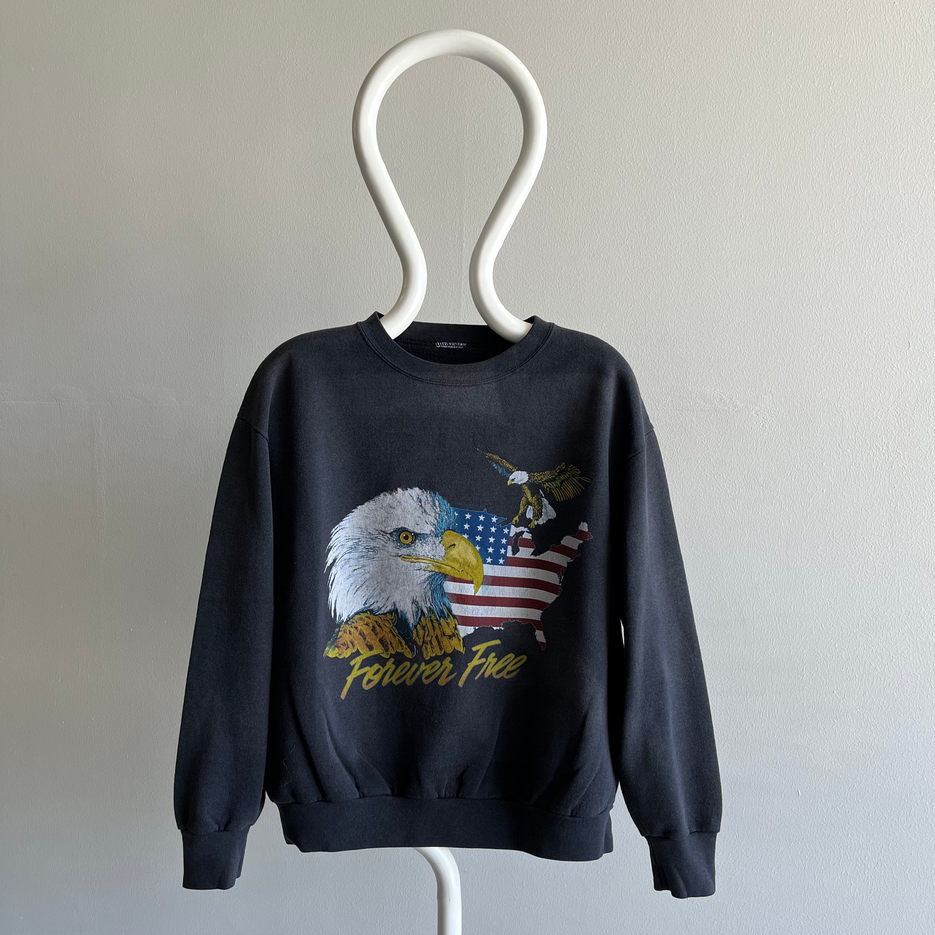 1990s Forever Free Eagle Sweatshirt