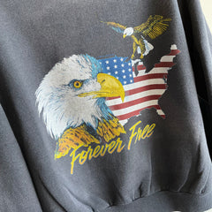1990s Forever Free Eagle Sweatshirt
