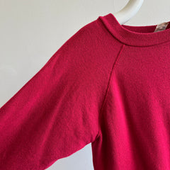 1980s Blank Burgundy Sweatshirt