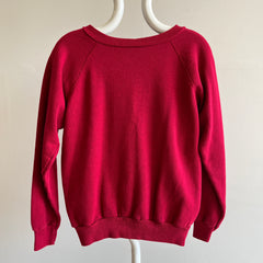 1980s Blank Burgundy Sweatshirt