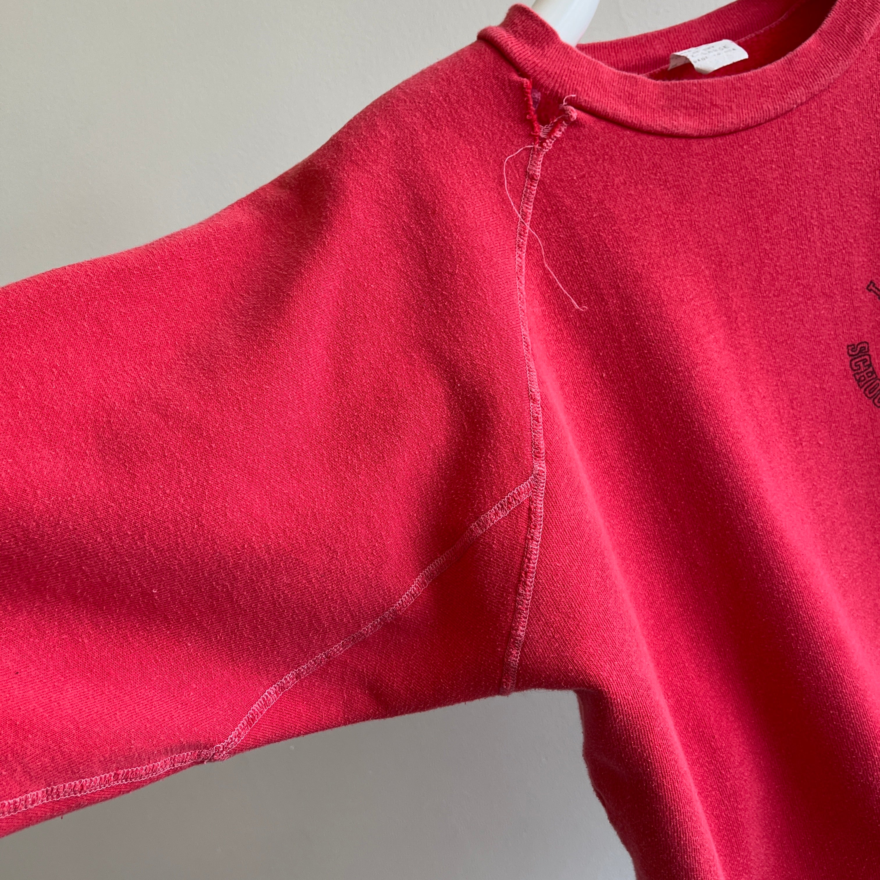 1970s London School of Economics Soft Worn Lightly Beat Up Sweatshirt