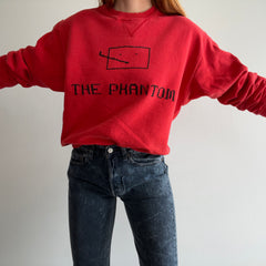 Sweat-shirt taché et usé DIY « The Phantom » des années 1990